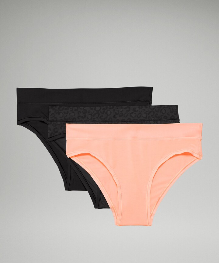 Lululemon UnderEase MidRise Cheeky Bikini Underwear 3 Pack ShopStyle