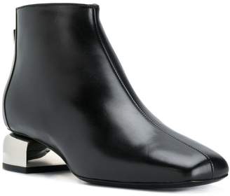 Pierre Hardy contrast sculpted heel ankle boots