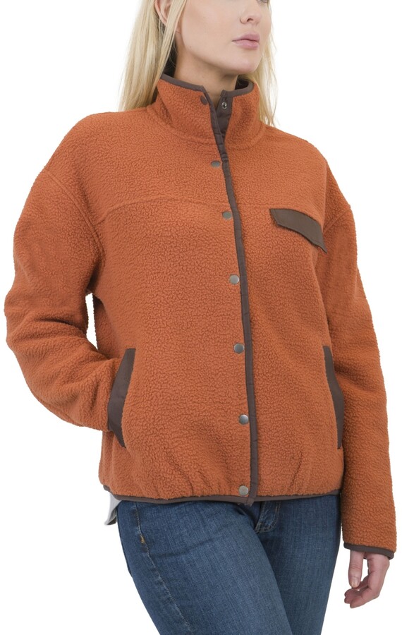 orange sherpa jacket