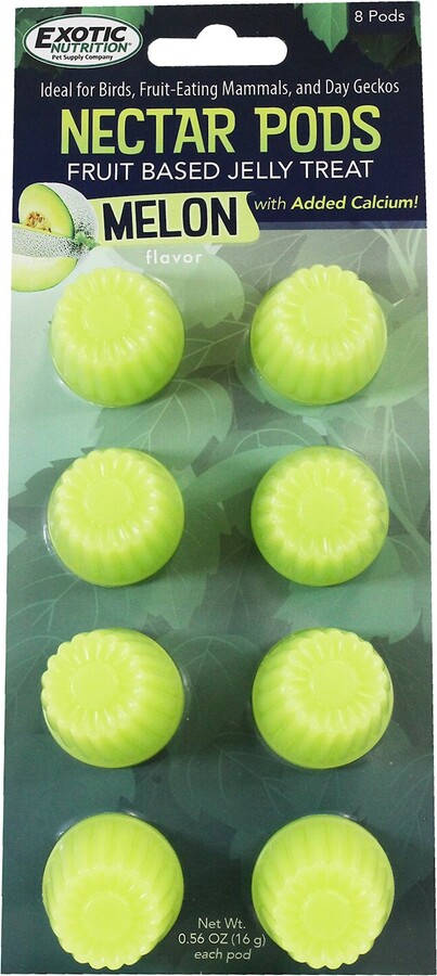 Exotic Nutrition Nectar Pods Melon Flavor Sugar Glider Treats, 8 count