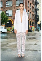 Thumbnail for your product : Givenchy Lace and cotton-twill blazer