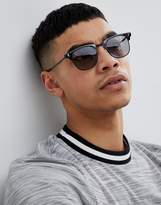 Thumbnail for your product : ASOS DESIGN Retro Sunglasses In Black With Smoke Lens