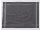 Thumbnail for your product : Coyuchi Simple Stitch Chambray Placemat 14"x20" Charcoal w/White