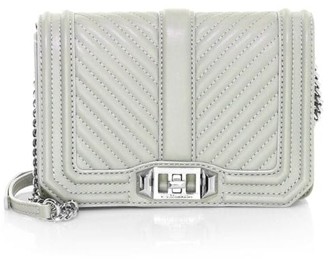 Rebecca Minkoff Small Love Chevron Quilted Leather Crossbody Bag