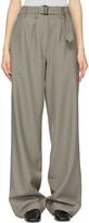 Thumbnail for your product : Lemaire Taupe Wool Loose Pants