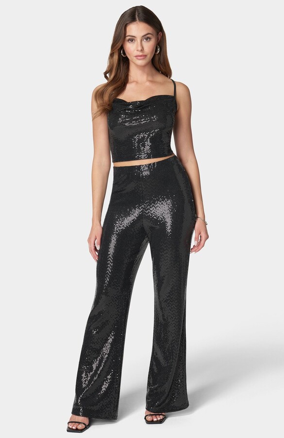 Bebe Women'S Two Piece Shimmer Set