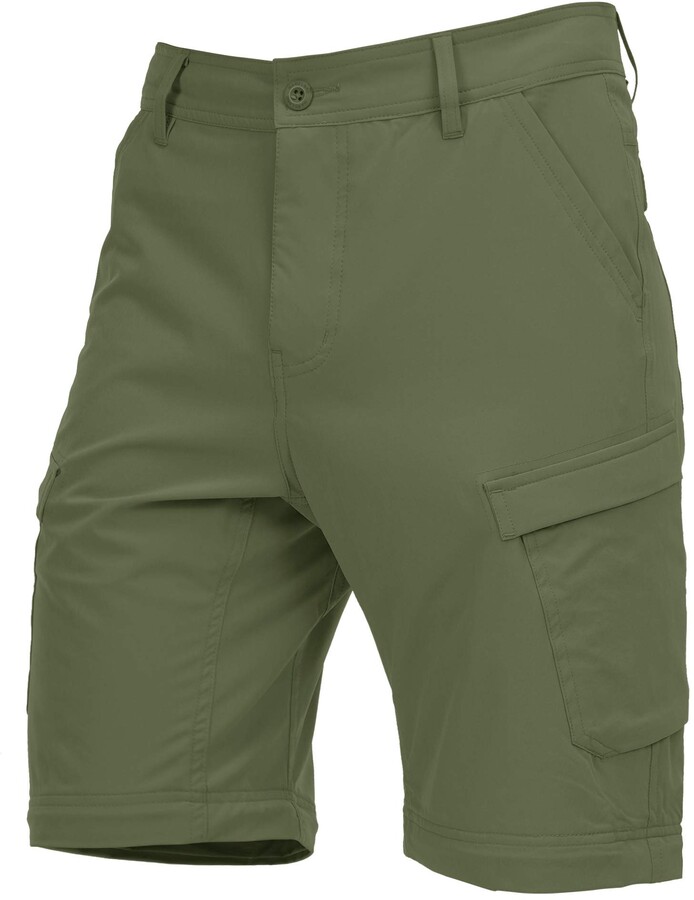 Olive green golf shorts Clearance