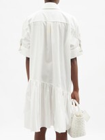 Thumbnail for your product : Marques Almeida Ring-cuff Organic-cotton Poplin Shirt Dress - White