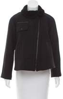 Thumbnail for your product : Proenza Schouler Shearling Trimmed Wool Jacket