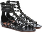 Thumbnail for your product : Alaia Laser-cut leather sandals