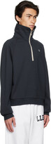 Thumbnail for your product : Recto SSENSE Exclusive Navy Half-Zip Sweatshirt