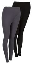 Thumbnail for your product : New Look Maternity 2 Pack Grey and Black Leggings