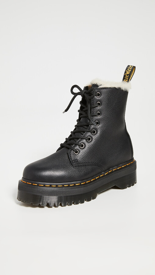 Dr. Martens Jadon 8 Eye Boots - Black | Shop the world's largest collection  of fashion | ShopStyle