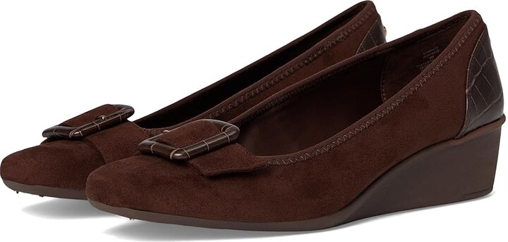 Anne Klein Wyatt Women's Shoes Chocolate : 6.5 M, Suede