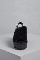 Thumbnail for your product : Forever 21 Faux Fur Platform Wedge Sandals