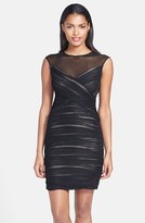 Thumbnail for your product : Xscape Evenings Illusion Yoke Ruched Body-Con Dress