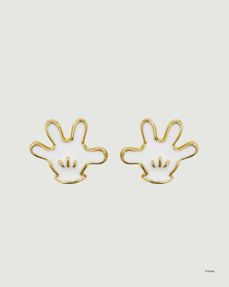 Short Story Women's Gold Earrings - Disney Earring Epoxy Mickey Gloves