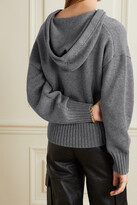 Thumbnail for your product : Alex Mill Aiden Wool And Cotton-blend Hoodie - Gray