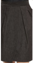 Thumbnail for your product : Vera Wang Collection Draped Petal Denim Skirt