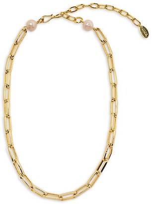 Lizzie Fortunato Classico 18K Goldplated & 20MM Pearl Necklace