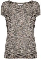 Thumbnail for your product : Snobby Sheep open knit cotton-blend T-shirt