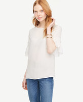 Thumbnail for your product : Ann Taylor Striped Ruffle Cuff Blouse