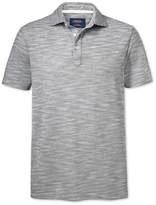 Thumbnail for your product : Charles Tyrwhitt Grey Cotton Polo Size XS