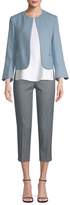 Thumbnail for your product : Piazza Sempione Audrey Printed Stretch Cropped Pants