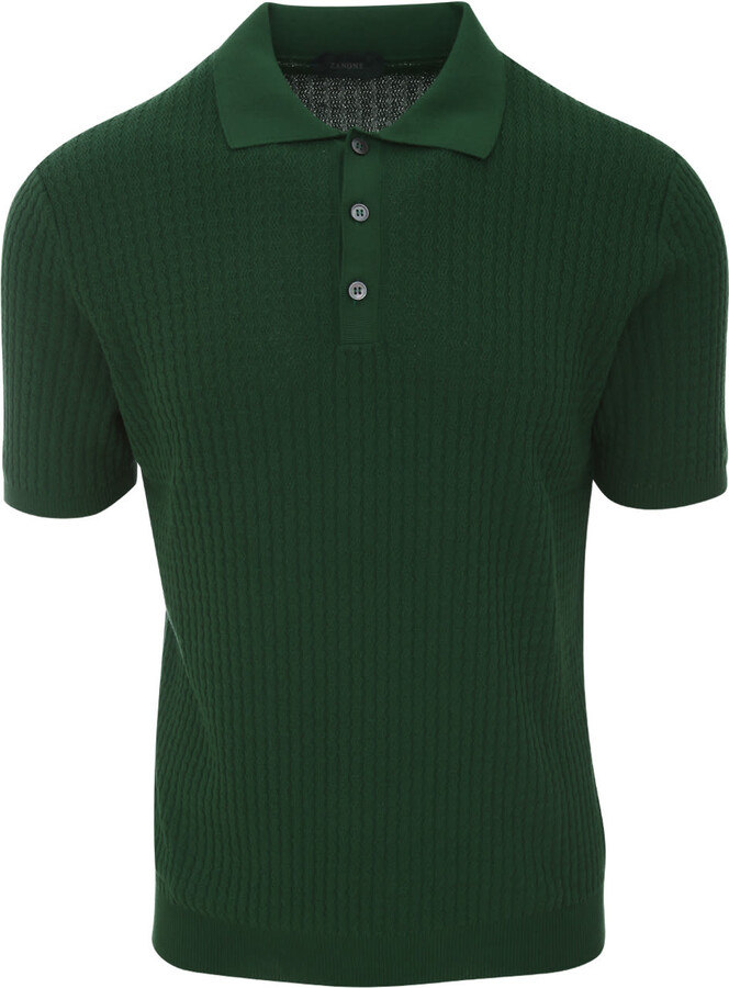 Zanone Green Men's Polos | Shop the world's largest collection of 