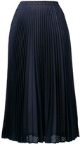 Thumbnail for your product : Fendi Perforated Pleated Skirt