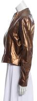Thumbnail for your product : Yigal Azrouel Metallic Leather Jacket