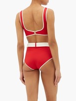 Thumbnail for your product : ODYSSEE Azur Piped-edge Bikini Top - Red Multi