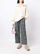 Thumbnail for your product : tout a coup Faded Plaid-Check Print Trousers