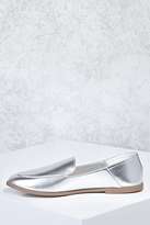 Thumbnail for your product : Forever 21 Metallic Faux Leather Loafers