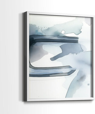 Wrought Studio ABSTRACT Series DCCXXXIX -Premium Framed Print -Ready to Hang - No Nails Required