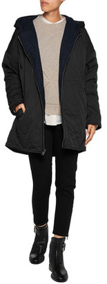 Maje Quilted Shell Hooded Coat