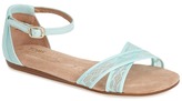 Thumbnail for your product : Toms Correa Lace & Grosgrain Ribbon Ankle Strap Wedding Sandal