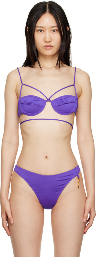 Jacquemus Purple 'Le Haut De Maillot Signature' Bikini Top - ShopStyle Two  Piece Swimsuits