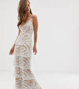 white lace maxi dress