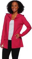 Thumbnail for your product : Cee Bee Cheryl Burke cee bee CHERYL BURKE Open Front French Terry Jacket with Hood