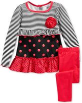 Thumbnail for your product : Kids Headquarters Little Girls' 2-Piece Mixed-Print Tunic & Leggings Set