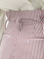 Thumbnail for your product : Lug Von Siga Maria Striped Cotton-canvas Trousers - Red Multi