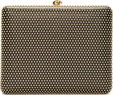 Thumbnail for your product : Alexander McQueen Black Leather Studded Evening Book Clutch