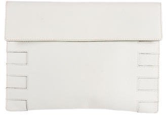 Delvaux Grained Leather Clutch