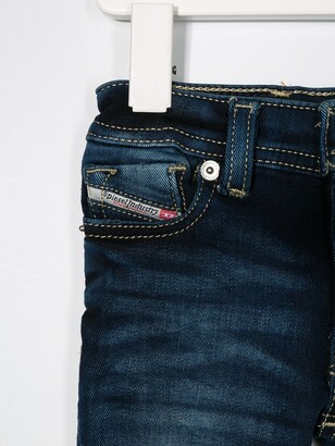 Diesel Wrinkled-Effect Slim-Fit Jeans