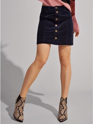 m and co denim skirts