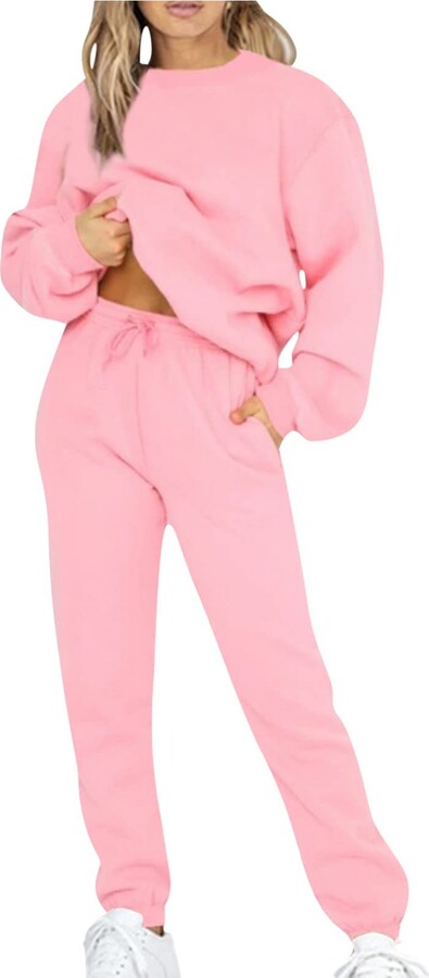 Hailmkont Pink Teen Girl Sun Graphic Pants Sets Pants Outfits ...