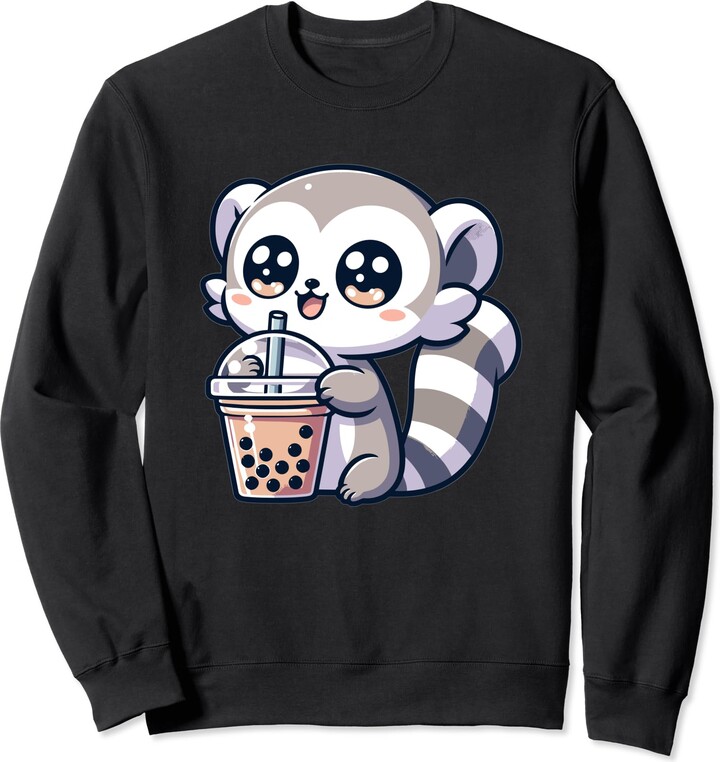 Cute Kawaii Animals Drinking Boba Tea Co. Cute Japanese Kawaii Chibi