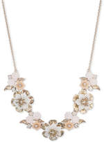 Thumbnail for your product : Marchesa Gold-Tone Crystal Flower Statement Necklace, 16" + 3" extender