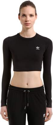 adidas Styling Compliments Crop Jersey T-Shirt